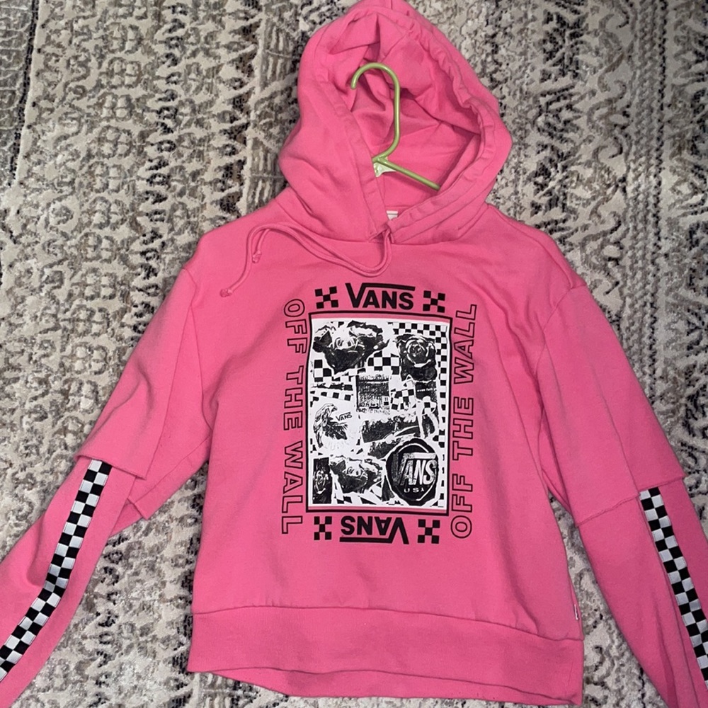 Pink 🩷🖤Vans Hoodie